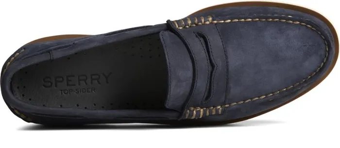 Men Authentic Original Double Sole Penny Loafer Navy Sperry Boat Shoes Men Authentic Original Double Sole Penny Loafer Navy Sperry Boat Shoes