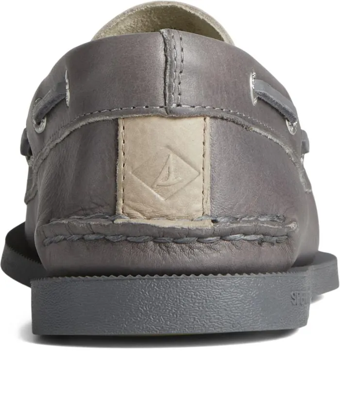 Men Authentic Original Tumbled Boat Shoe Grey Sperry Boat Shoes
