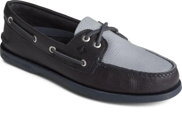 Men Authentic Original Tumbled Boat Shoe Navy Sperry Boat Shoes