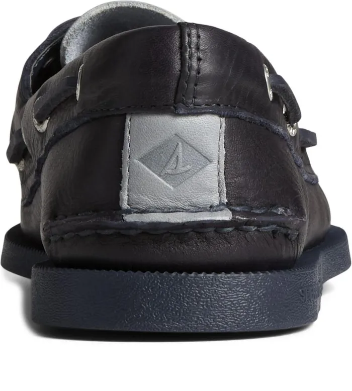 Men Authentic Original Tumbled Boat Shoe Navy Sperry Boat Shoes