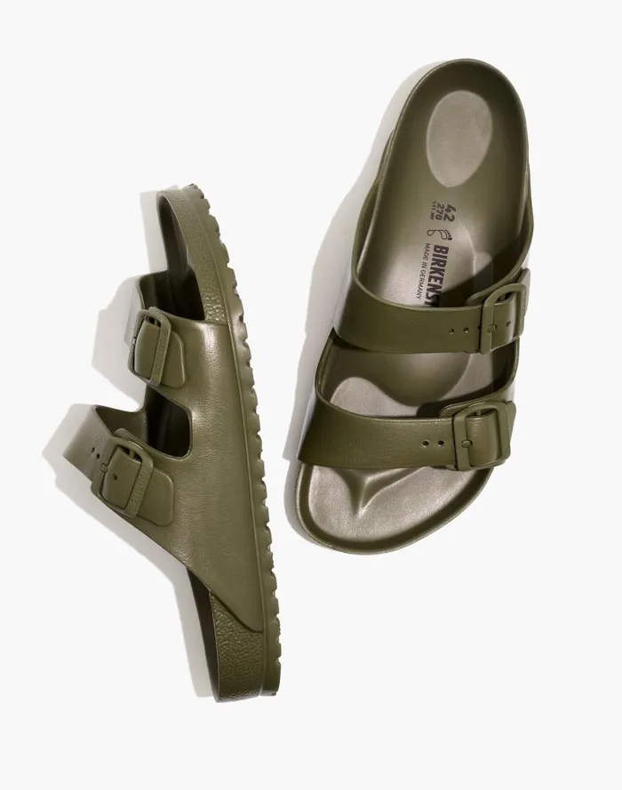 Men Birkenstock Arizona EVA Sandals Green Madewell Sandals