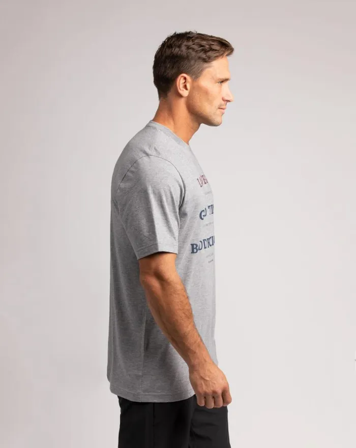 Men CIRCUS ACT TEE Heather Grey TravisMathew Tees