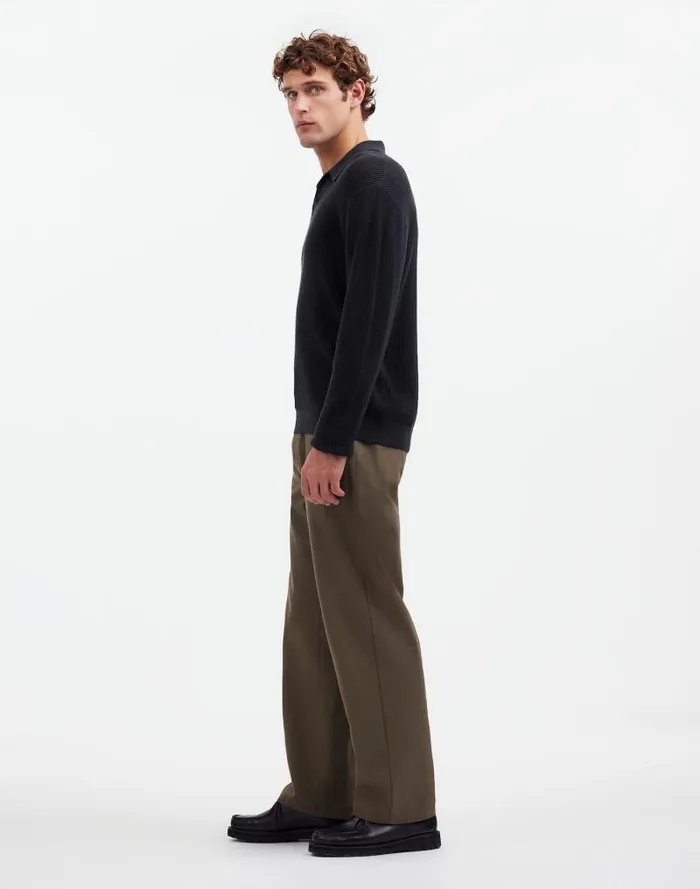 Men CottonWool Blend Trousers Capers Madewell Pants