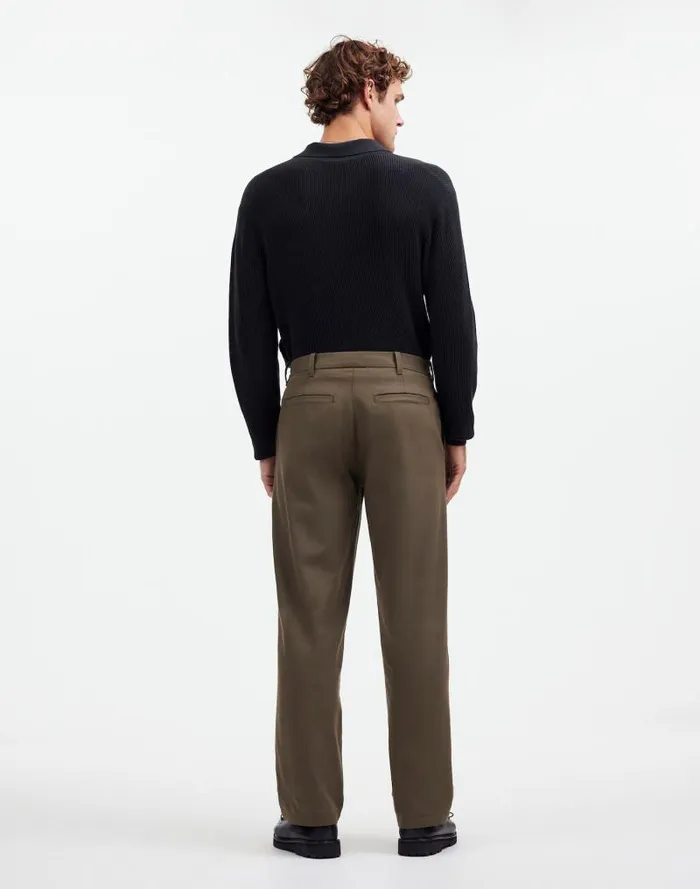 Men CottonWool Blend Trousers Capers Madewell Pants