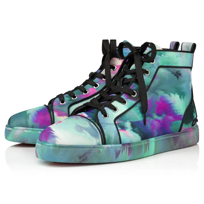 Men Fun Louis Hightop Sneakers 8211 Fabric Melancholia Print 8211 Multicolor Multicolor Christian Louboutin High Top Sneakers Men Fun Louis Hightop Sneakers 8211 Fabric Melancholia Print 8211 Multicolor Multicolor Christian Louboutin High Top Sneakers