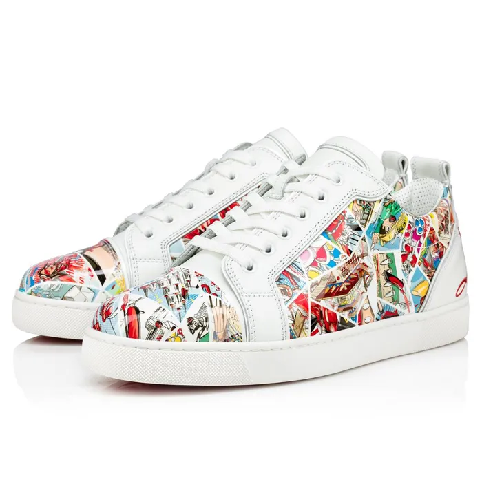 Men Fun Louis Junior Sneakers 8211 Patent Calf Comics Print 8211 Multicolor Multicolor Christian Louboutin Low Top Sneakers Men Fun Louis Junior Sneakers 8211 Patent Calf Comics Print 8211 Multicolor Multicolor Christian Louboutin Low Top Sneakers