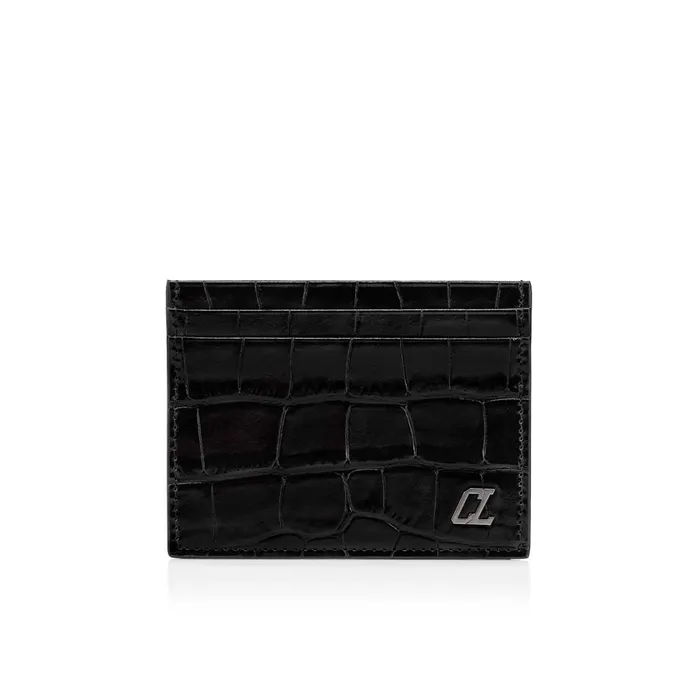 Men Kios Card Holder 8211 Alligator Embossed Calf Leather 8211 Black Black Christian Louboutin Wallets and Cardholders Men Kios Card Holder 8211 Alligator Embossed Calf Leather 8211 Black Black Christian Louboutin Wallets and Cardholders
