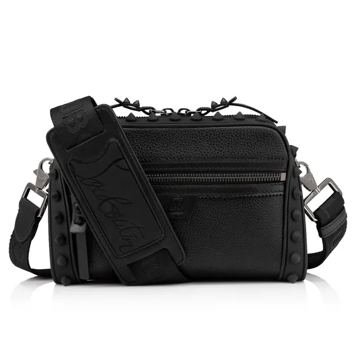 Men Loubitown Crossbody Bag 8211 Calf Leather 8211 Black Black Christian Louboutin Crossbody Bags Men Loubitown Crossbody Bag 8211 Calf Leather 8211 Black Black Christian Louboutin Crossbody Bags