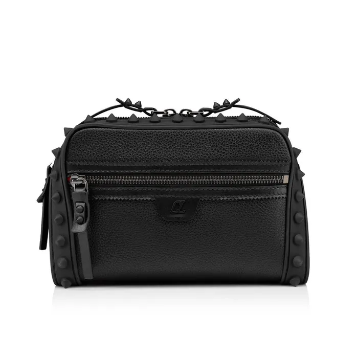 Men Loubitown Crossbody Bag 8211 Calf Leather 8211 Black Black Christian Louboutin Crossbody Bags