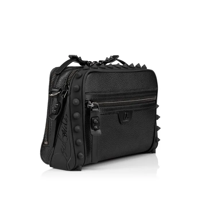 Men Loubitown Crossbody Bag 8211 Calf Leather 8211 Black Black Christian Louboutin Crossbody Bags