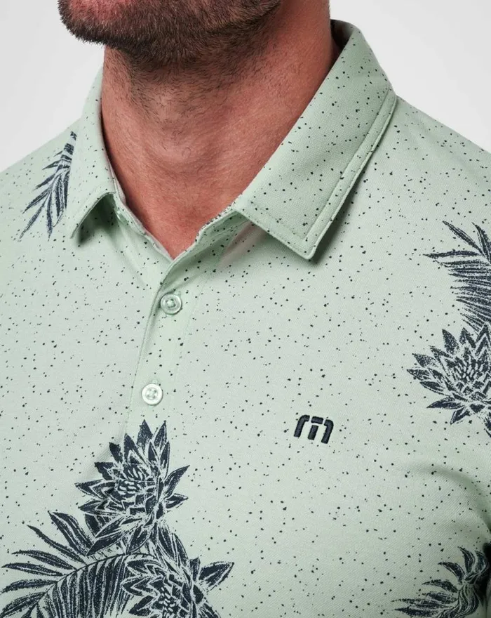 Men LUSH FOREST POLO Jadeite TravisMathew Polos