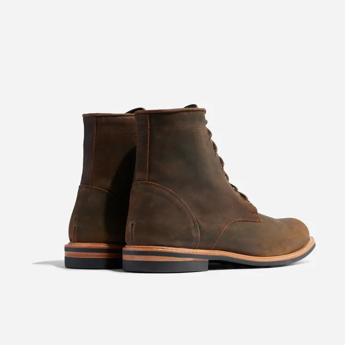 Men Nisolo Boots AllWeather Andres Boot Waxed Brown