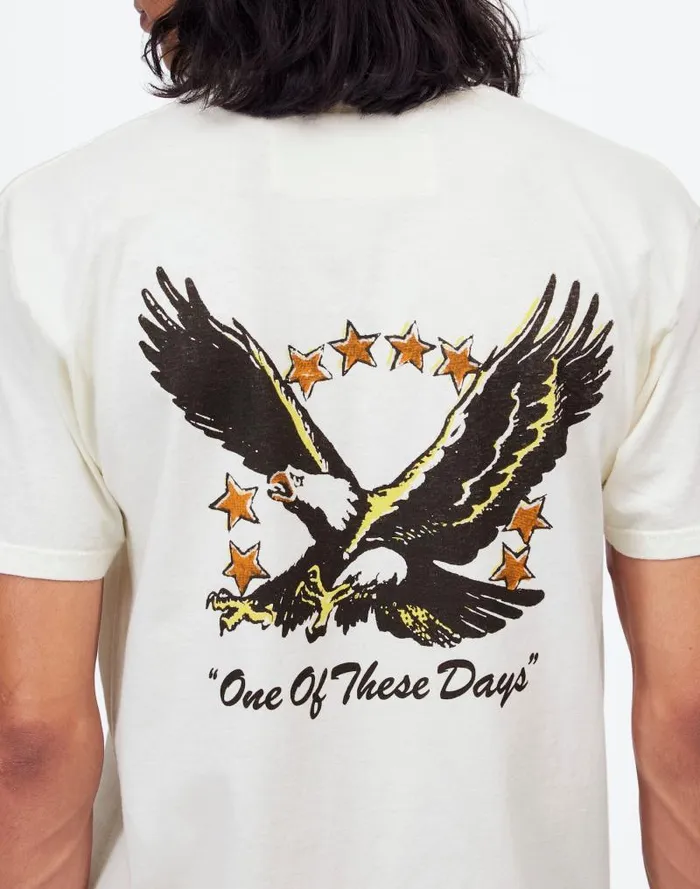 Men One Of These Days Screaming Eagle Graphic Tee Bone Madewell Tees