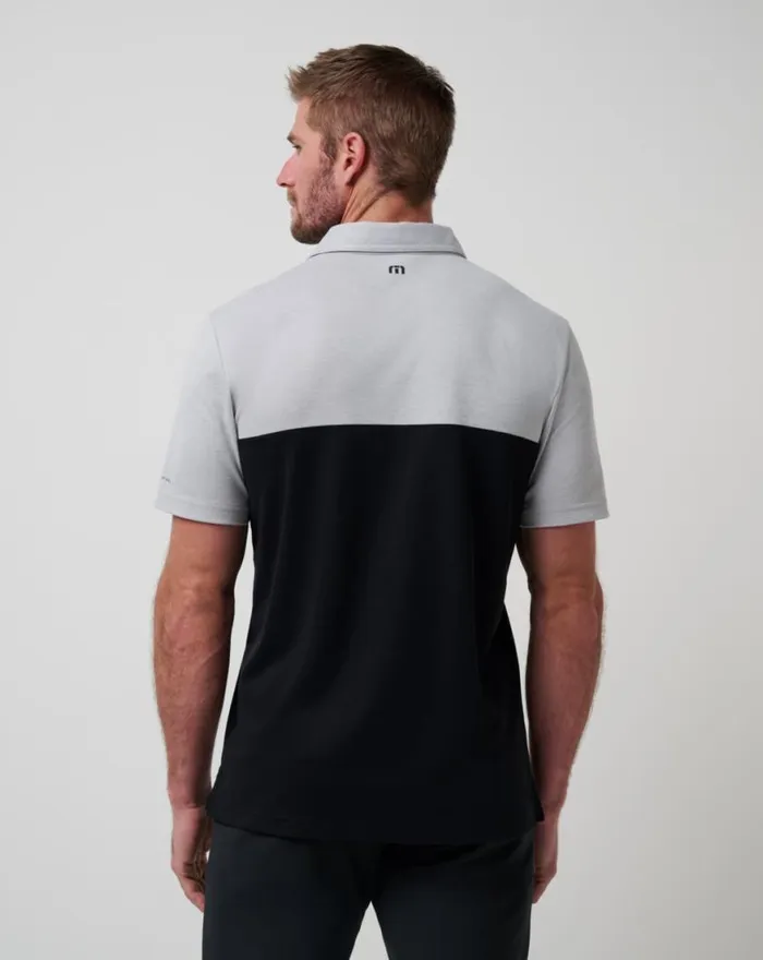 Men PITTSBURGH PIRATES HOME RUN LEADER POLO Heather Greyblack TravisMathew Polos