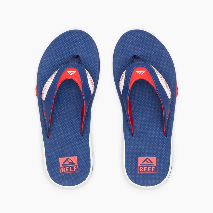 Men Reef Sandals Fanning Pregame Redwhiteblue