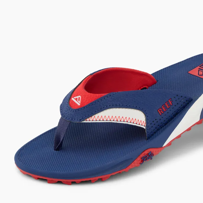 Men Reef Sandals Fanning Pregame Redwhiteblue