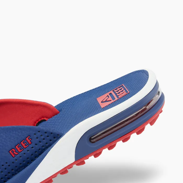 Men Reef Sandals Fanning Pregame Redwhiteblue