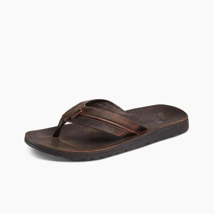 Men Reef Sandals Voyage Lux Dark Brown Men Reef Sandals Voyage Lux Dark Brown