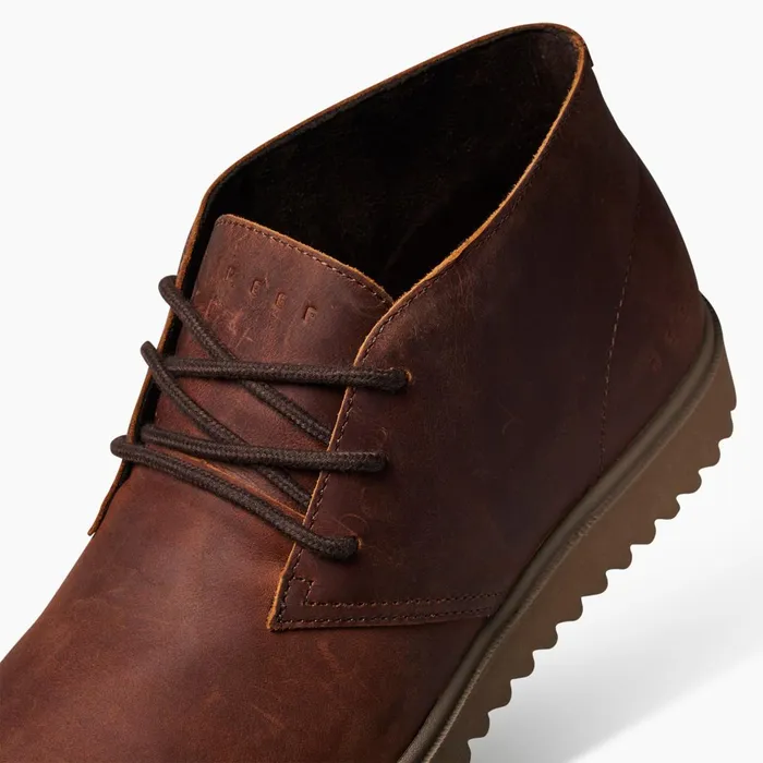 Men Reef Shoes Leucadian Brown Leather Men Reef Shoes Leucadian Brown Leather