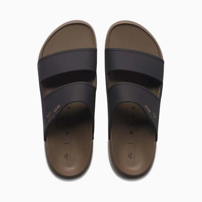 Men Reef Slides Oasis Double Up Fossilblack Men Reef Slides Oasis Double Up Fossilblack