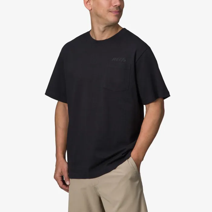 Men Reef TShirts and Shirts Speed Pocket Short Sleeve Tee Caviar Men Reef TShirts and Shirts Speed Pocket Short Sleeve Tee Caviar
