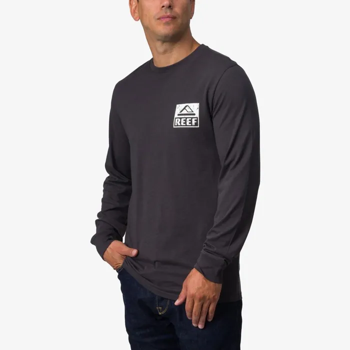 Men Reef TShirts and Shirts Wellie Ls Graphic Tee Phantom Men Reef TShirts and Shirts Wellie Ls Graphic Tee Phantom