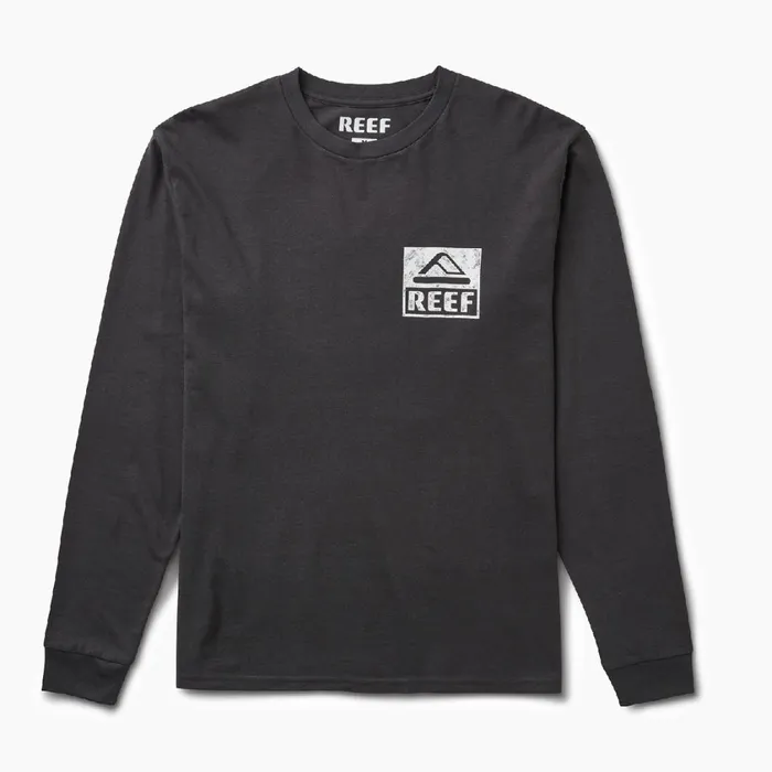 Men Reef TShirts and Shirts Wellie Ls Graphic Tee Phantom Men Reef TShirts and Shirts Wellie Ls Graphic Tee Phantom