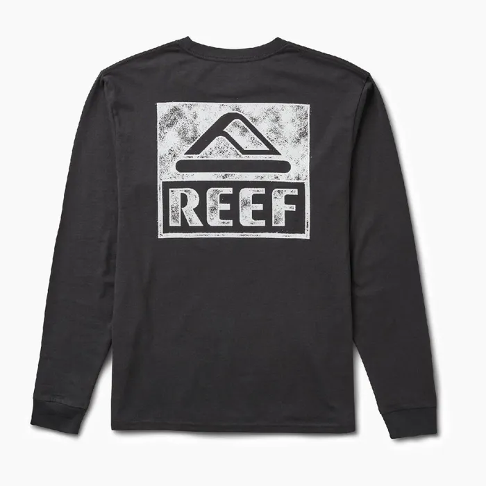 Men Reef TShirts and Shirts Wellie Ls Graphic Tee Phantom Men Reef TShirts and Shirts Wellie Ls Graphic Tee Phantom