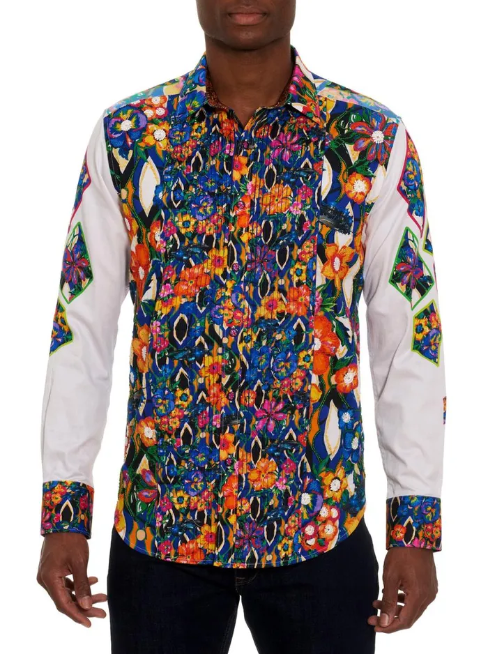 Men Robert Graham Button Down Shirts LIMITED EDITION LOVE STREET LONG SLEEVE BUTTON DOWN SHIRT MULTI