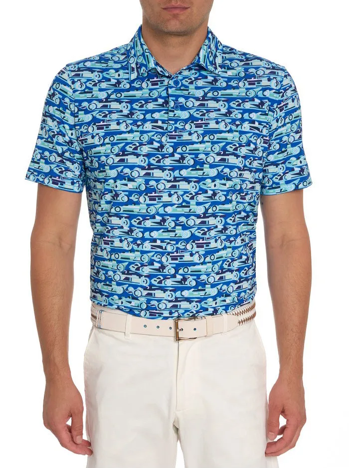 Men Robert Graham Polos and TShirts AUTO EXPO PERFORMANCE POLO BLUE