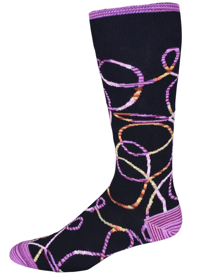 Men Robert Graham Socks STREISAND SOCKS NAVY