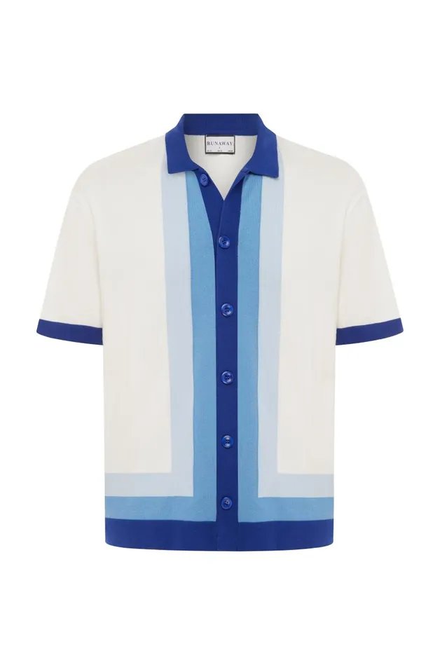 Men Shirts Runaway The Label DARIUS SHIRT Blue Multi