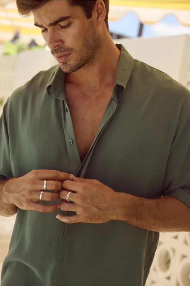 Men Shirts Runaway The Label JAYDEN SHIRT Military