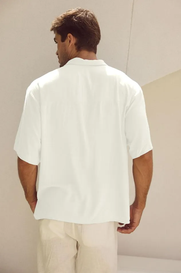 Men Shirts Runaway The Label JAYDEN SHIRT White