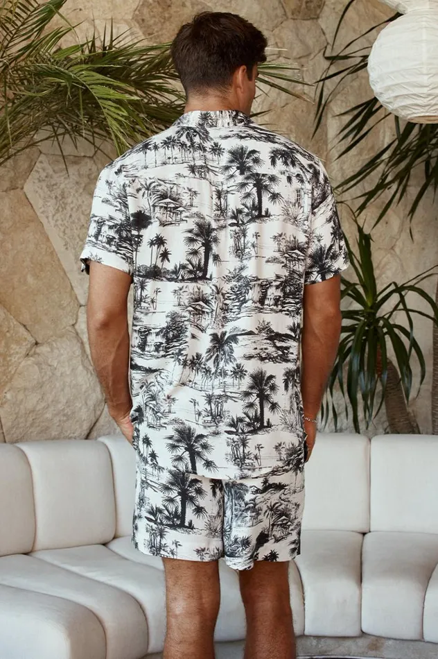 Men Shirts Runaway The Label PALMS SHIRT Palm Print