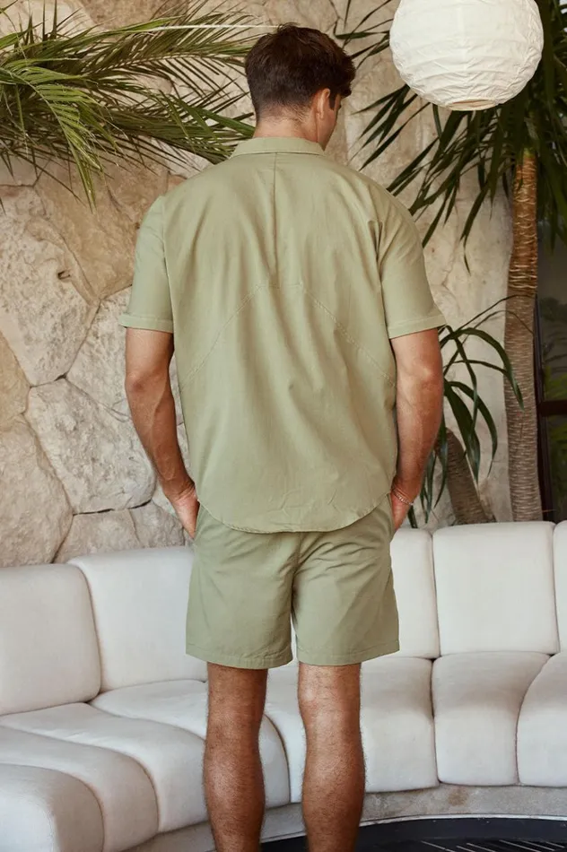 Men Shirts Runaway The Label SATORI SHIRT Khaki
