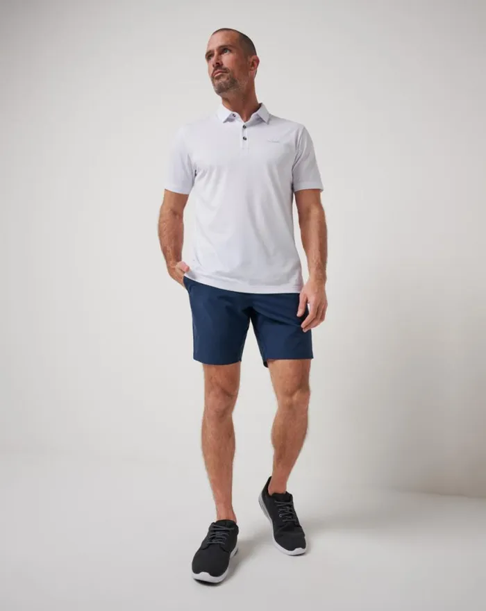 Men TECH CHINO SHORT 8IN Dress Blues TravisMathew Shorts