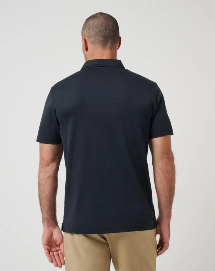 Men THE ZINNA 20 POLO Black TravisMathew Polos
