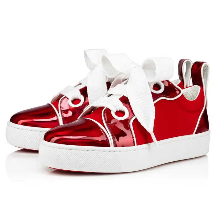 Men Toy Toy Man Lowtop Sneakers 8211 Patent Calf Psychic And Neoprene 8211 Loubi Red Christian Louboutin Low Top Sneakers Men Toy Toy Man Lowtop Sneakers 8211 Patent Calf Psychic And Neoprene 8211 Loubi Red Christian Louboutin Low Top Sneakers