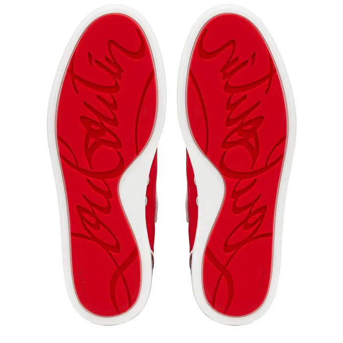 Men Toy Toy Man Lowtop Sneakers 8211 Patent Calf Psychic And Neoprene 8211 Loubi Red Christian Louboutin Low Top Sneakers