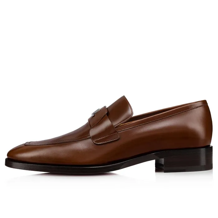 Men Varsimoc Loafers 8211 Calf Leather 8211 Havane Brown Christian Louboutin Loafers and Slipons