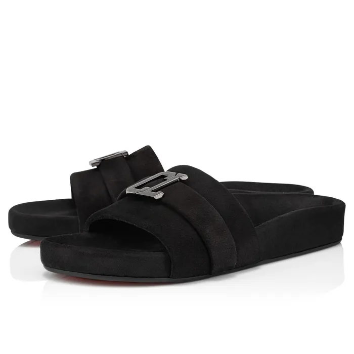 Men Varsimule Bizz Sandals 8211 Leather 8211 Black Black Christian Louboutin Sandals and Espadrilles Men Varsimule Bizz Sandals 8211 Leather 8211 Black Black Christian Louboutin Sandals and Espadrilles