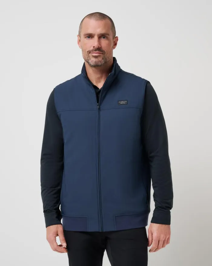 Men WANDERLUST VEST Mood Indigo TravisMathew Vests