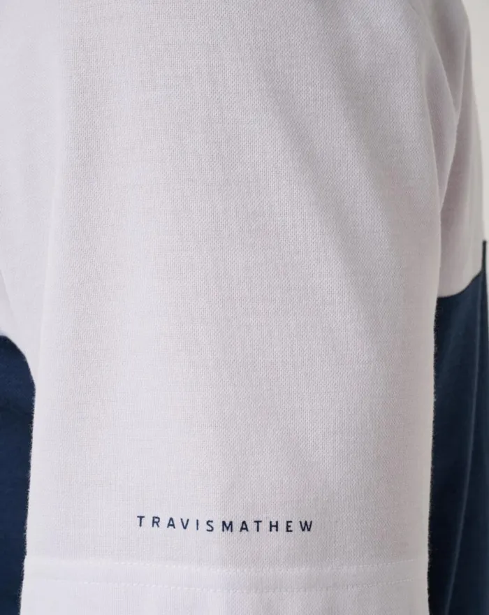 Men WASHINGTON NATIONALS HOME RUN LEADER POLO Whitenavy TravisMathew Polos