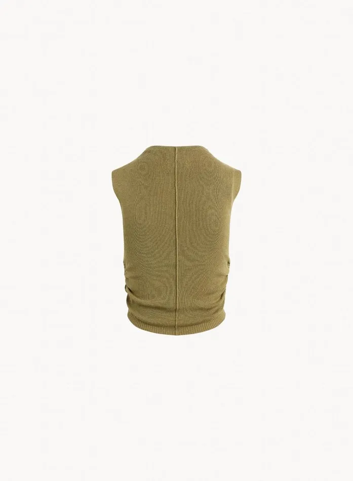 Mock Neck Linen Jersey Top 8211 Dried Herb Women Bella Dahl Sleeveless Mock Neck Linen Jersey Top 8211 Dried Herb Women Bella Dahl Sleeveless