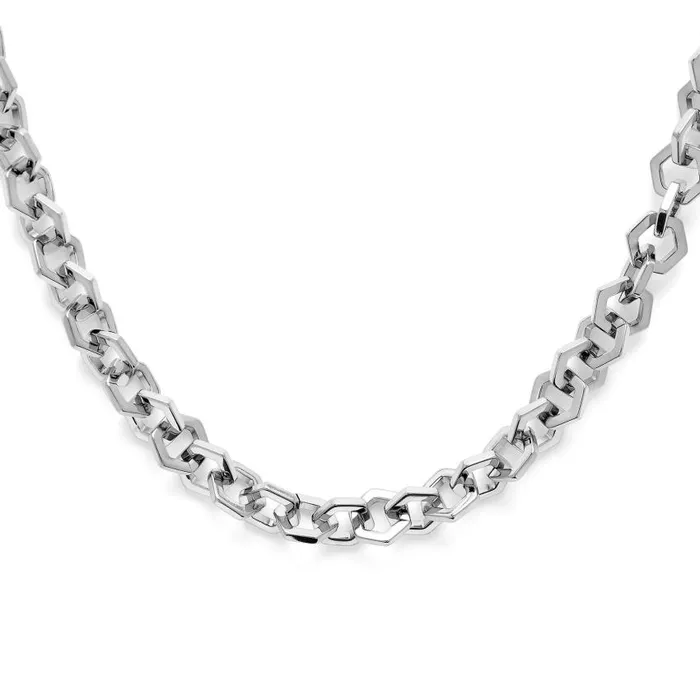 Necklaces Women Olivia Burton Honeycomb Silver Link Necklace