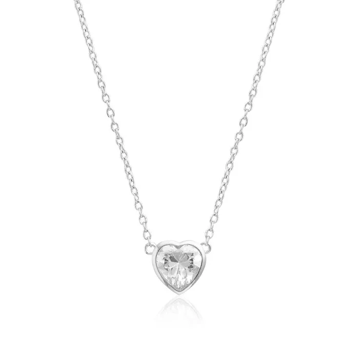 Necklaces Women Olivia Burton Silver Heart Necklace