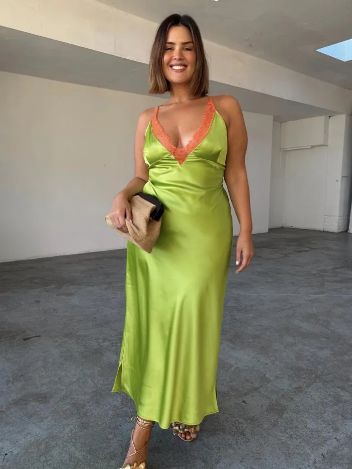 Never Fully Dressed Newness Lime And Coral Lily Dress 8211 Women
