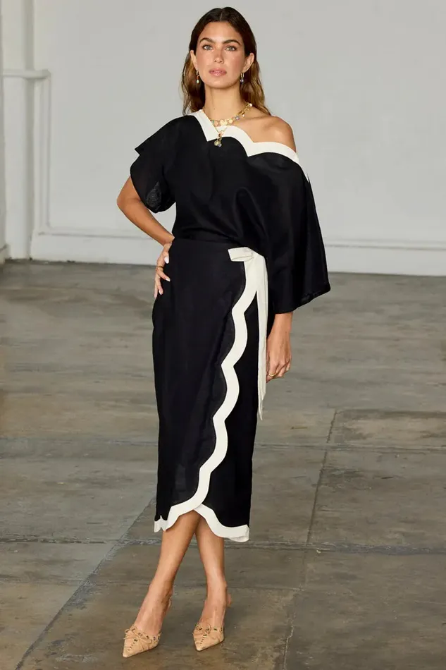 Never Fully Dressed Newness Mono Scallop Jaspre Skirt 8211 Women