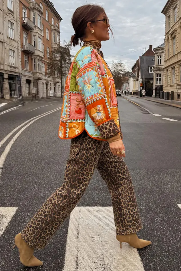 Never Fully Dressed Trousers and Shorts Leopard Lucia Scallop Detail Jeans 8211 Women